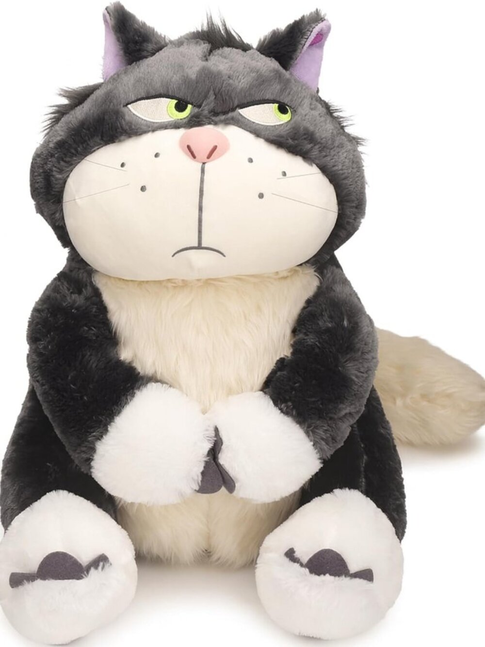 Giant Grumpy Cat Plush Toy - 26" Funny Stuffed Animal - Cute Black Plushie